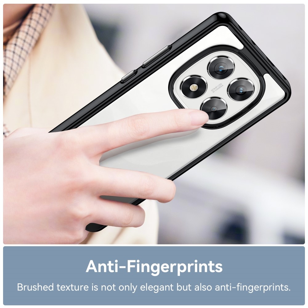 Gél tok fix hátlappal Xiaomi Redmi Note 14 Pro 5G/Poco X7 5G - fekete