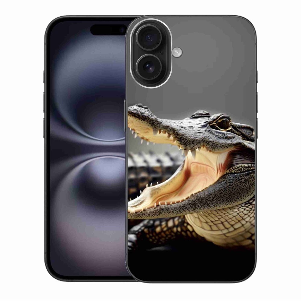 Zselés borítás mmCase iPhone 16 Plus készülékhez - krokodil