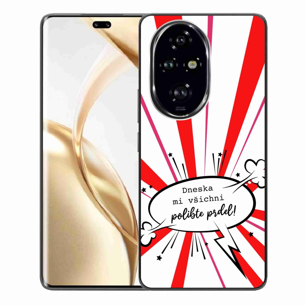 Gél borító mmCase a Honor 200 Pro 5G készülékhez - vicces szöveg 15 fehér háttérrel