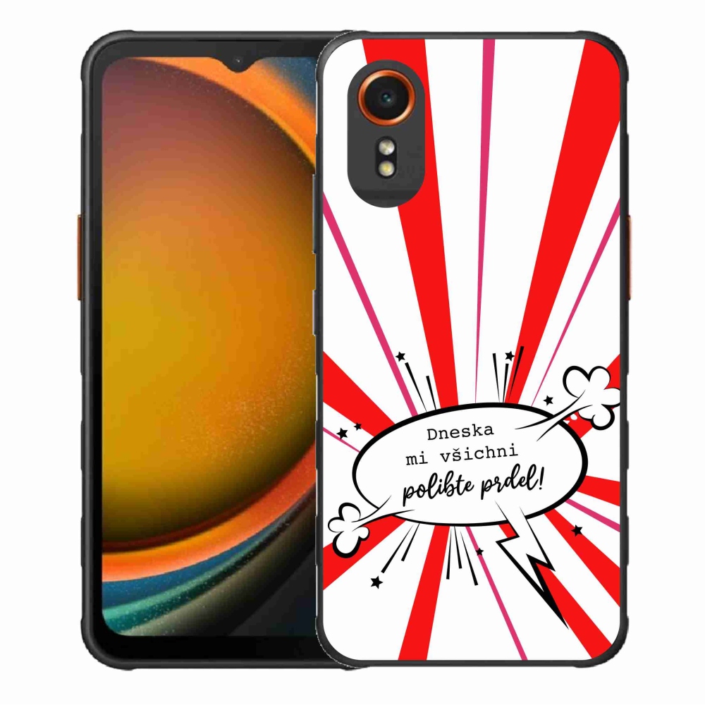 Gél borító mmCase Samsung Galaxy Xcover 7 készülékhez - vicces szöveg 15 fehér háttér