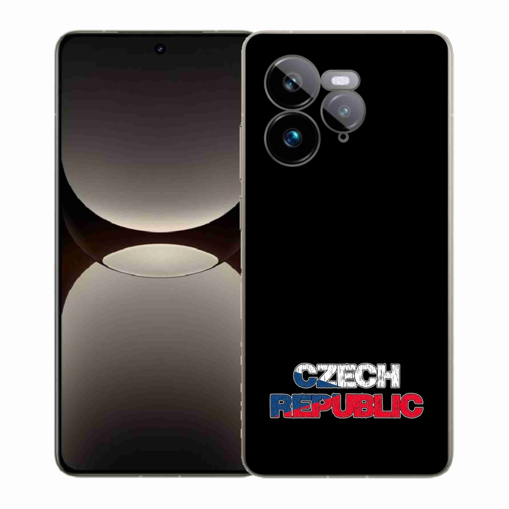 Gél borítás mmCase a Realme GT 7 Pro 5G készülékhez - Csehország fekete háttér