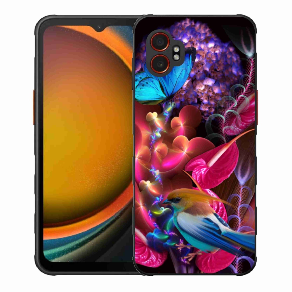 Gél borítás mmCase Samsung Galaxy Xcover 7 Pro készülékhez - színes virágok