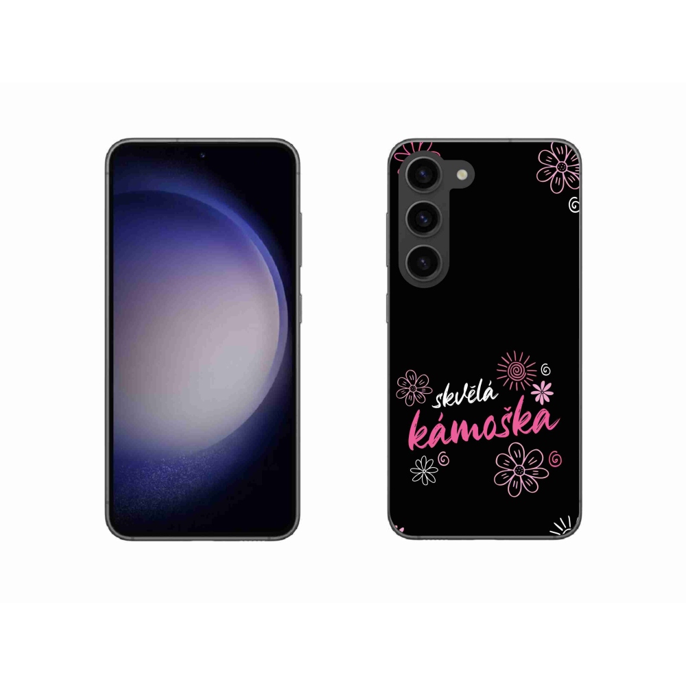 Gél borító mmCase Samsung Galaxy S23 5G - nagyszerű haver fekete háttérrel