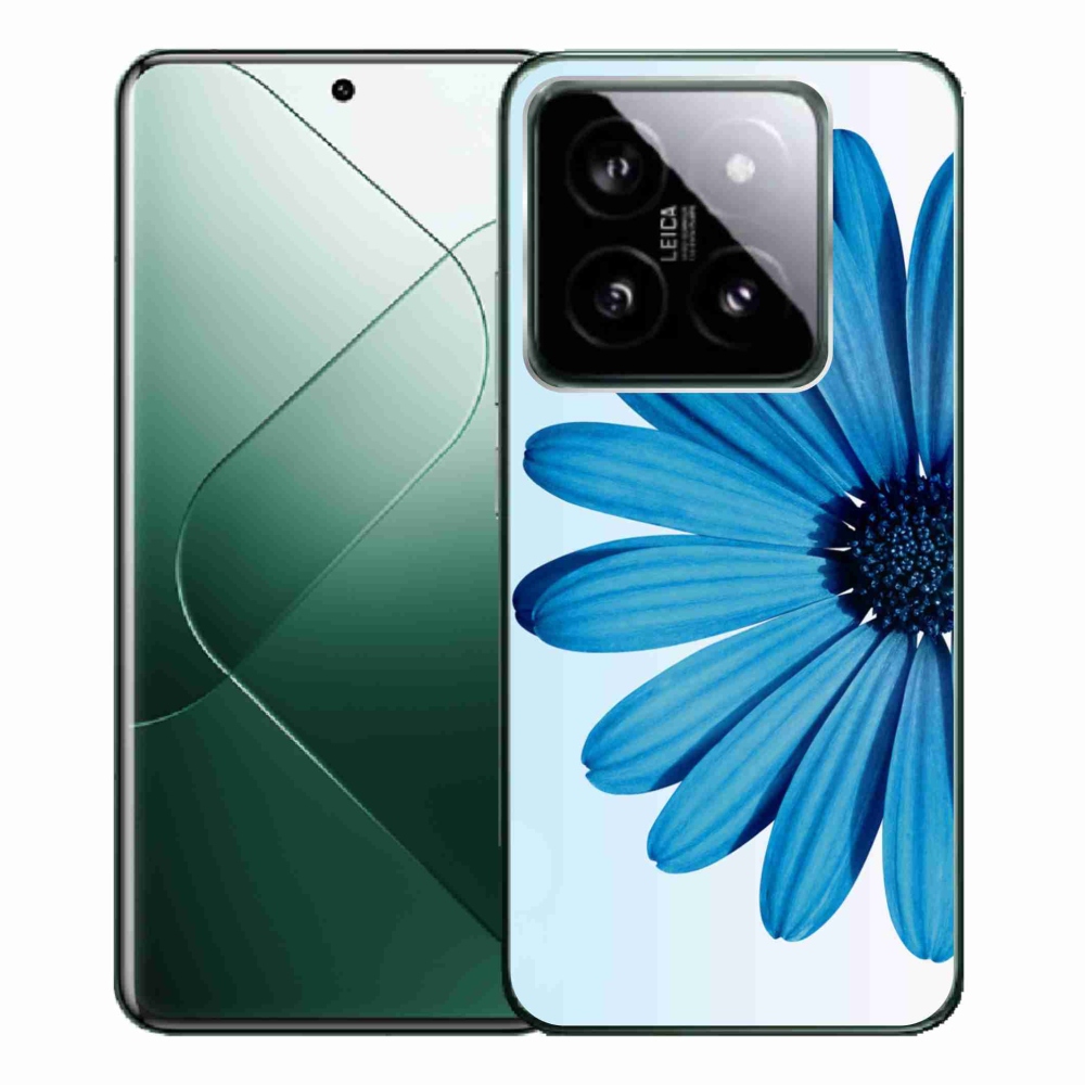 Gél tok mmCase a Xiaomi 14 Pro-hoz - kék százszorszép