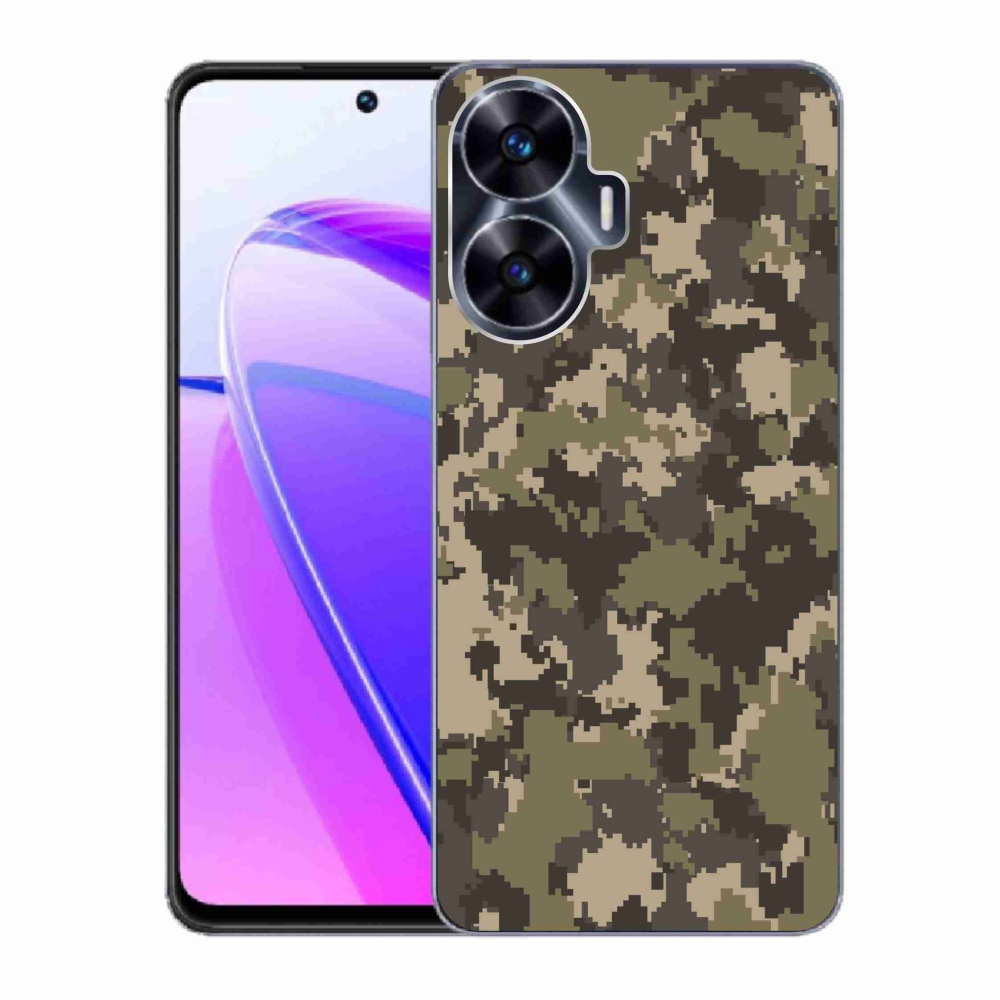 Zselés borítás mmCase a Realme C55 készülékhez - terepszínű minta 12