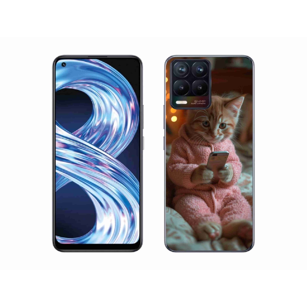 Gél borítás mmCase a Realme 8 Pro-hoz - baba a mobillal
