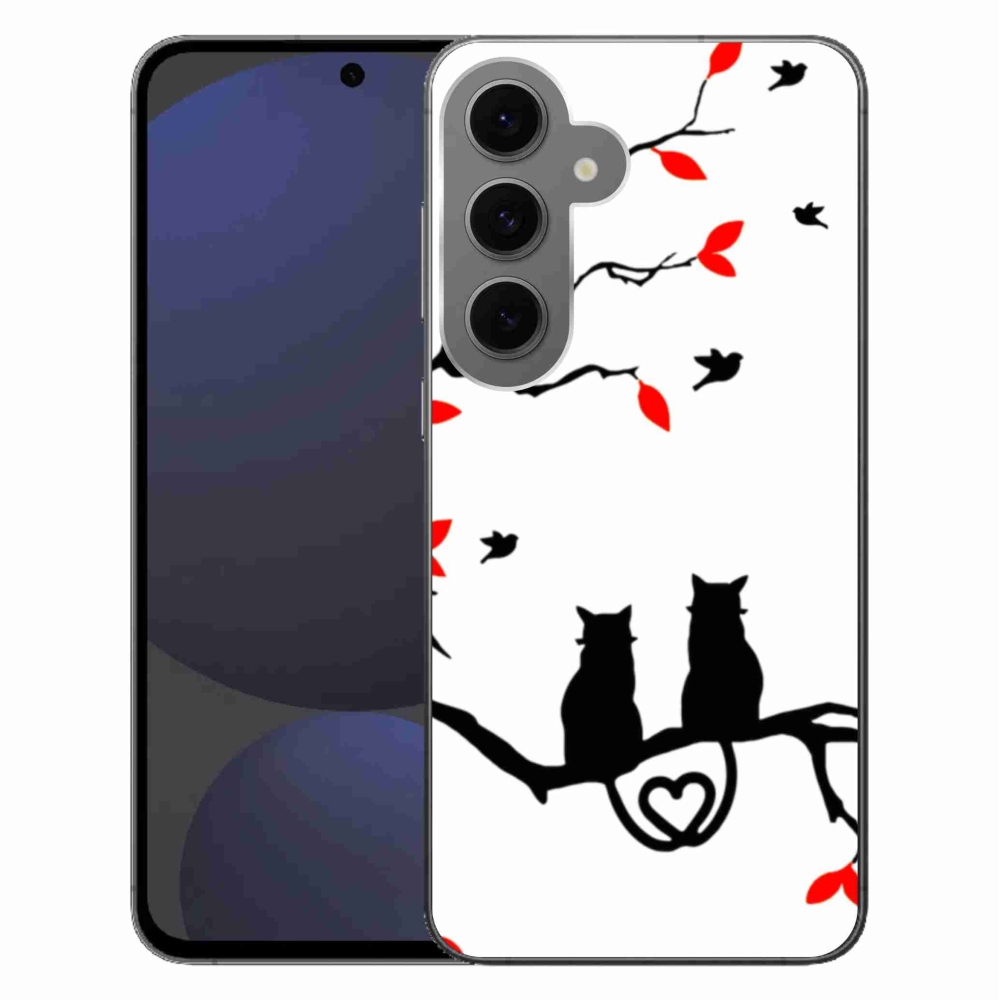 Gél borítás mmCase Samsung Galaxy S24 FE készülékhez - macska szeretet