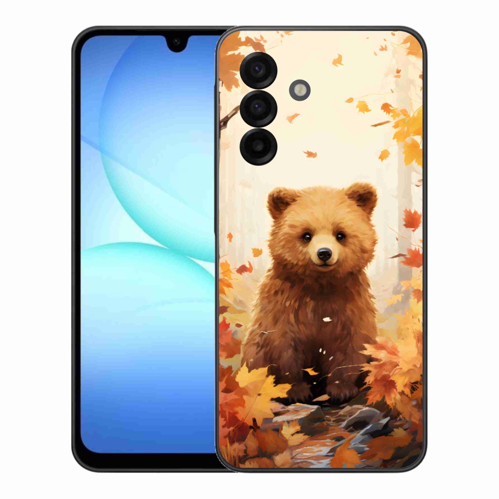 Zselés borítás mmCase Samsung Galaxy A17 4G/5G - medve az erdőben