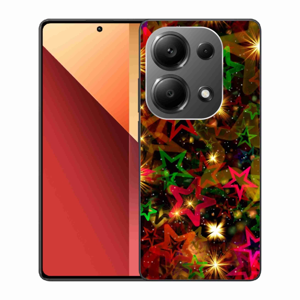 Gél borítás mmCase a Xiaomi Redmi Note 13 Pro 4G/Poco M6 Pro számára - színes csillagok