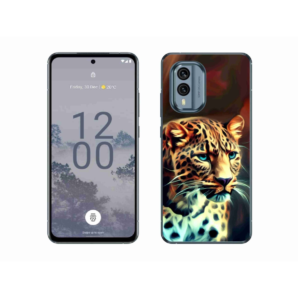 Zselés borítás mmCase a Nokia X30 5G készülékhez - leopárd
