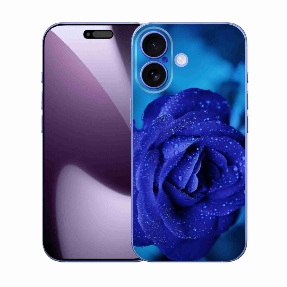 Zselés borítás mmCase iPhone 17 készülékhez - kék rózsa