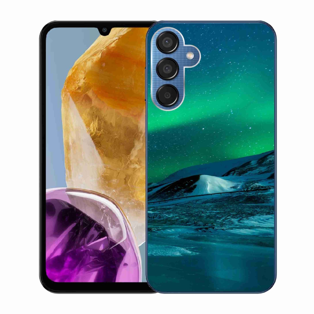 Gél borító mmCase Samsung Galaxy M15 5G - sarki fény - mmCase Samsung Galaxy M15 5G - aurora borealis