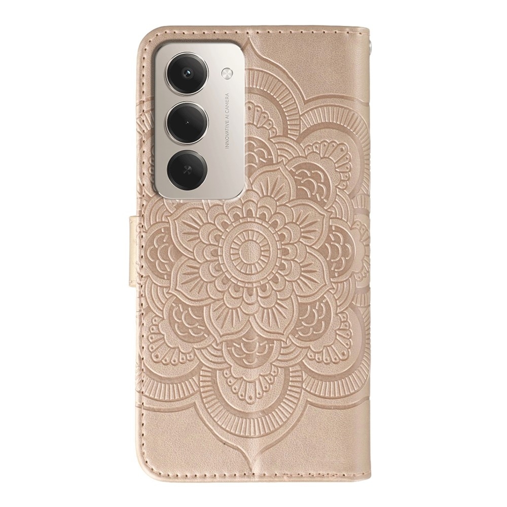 Mandala könyv tok Xiaomi Redmi 15 5G - rózsa arany