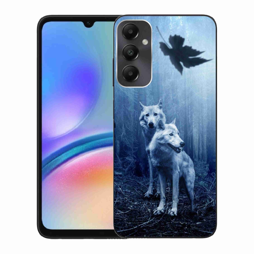 Zselés borítás mmCase Samsung Galaxy A05s készülékhez - farkasok az erdőben