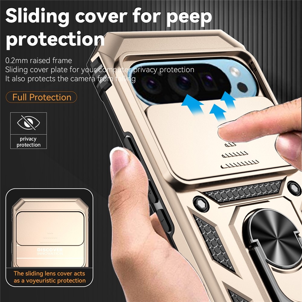 Csúszásálló borítás a Google Pixel 10 Pro/Pixel 10/9 Pro/9 készülékhez - arany színben