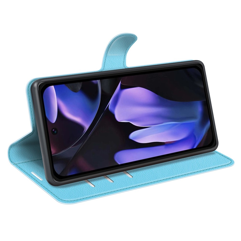 Litchi könyv tok a Google Pixel 9a készülékhez - kék