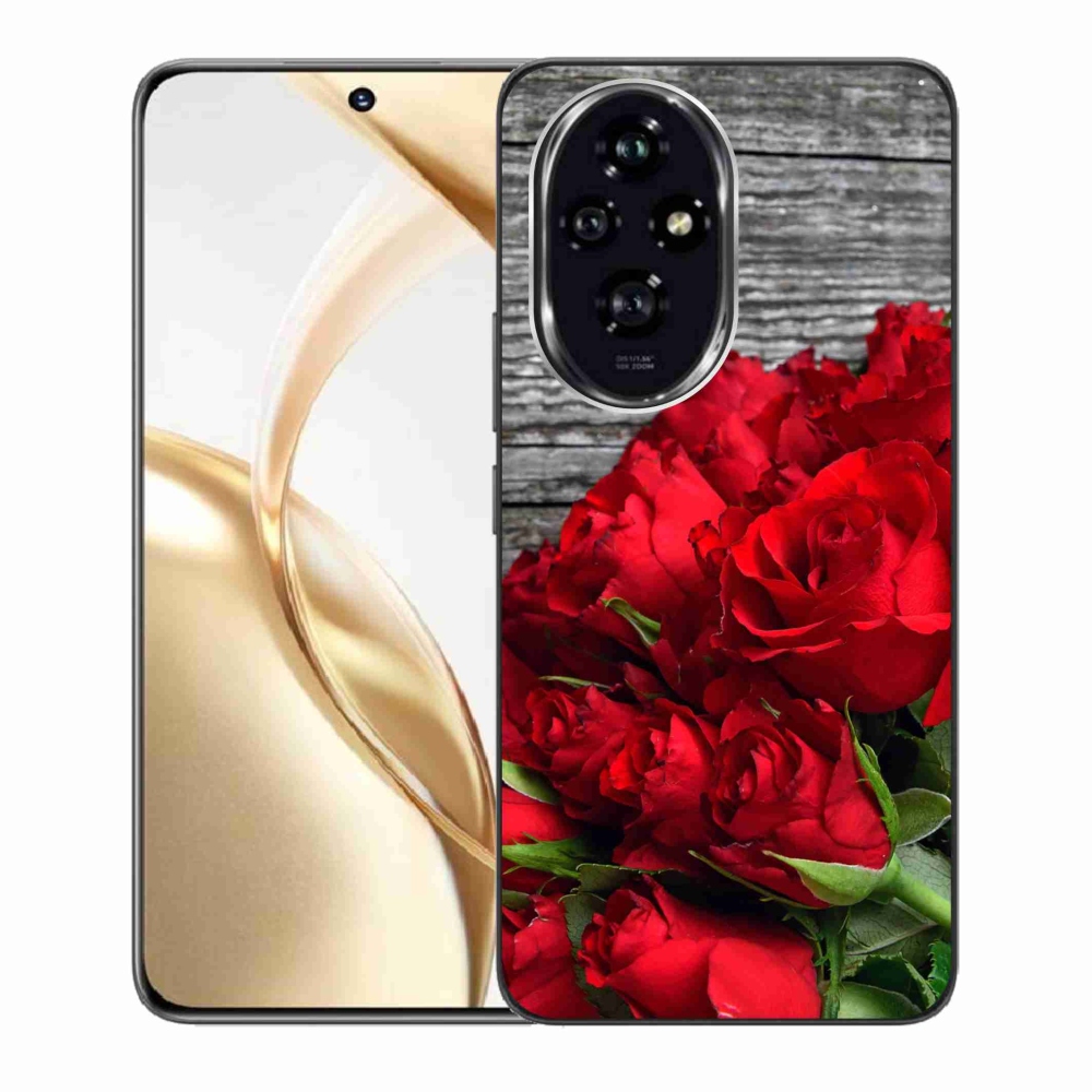 Zselés borító mmCase a Honor 200 5G készülékhez - piros rózsa