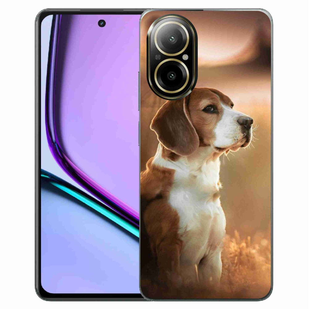 Gél borító mmCase a Realme C67 készülékhez - bézs színű