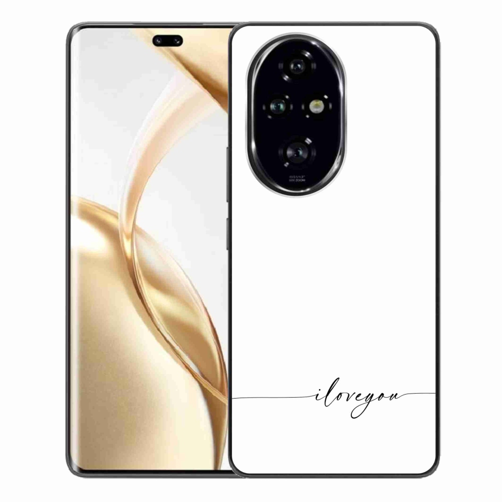 Gél borító mmCase a Honor 200 Pro 5G készülékhez - Szeretlek fehér háttérrel