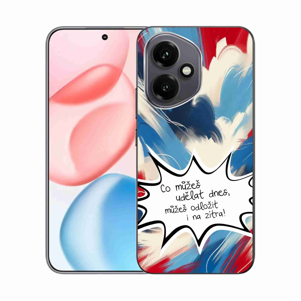 Gél borító mmCase a Honor 400-hoz - vicces szöveg 9 fehér háttér