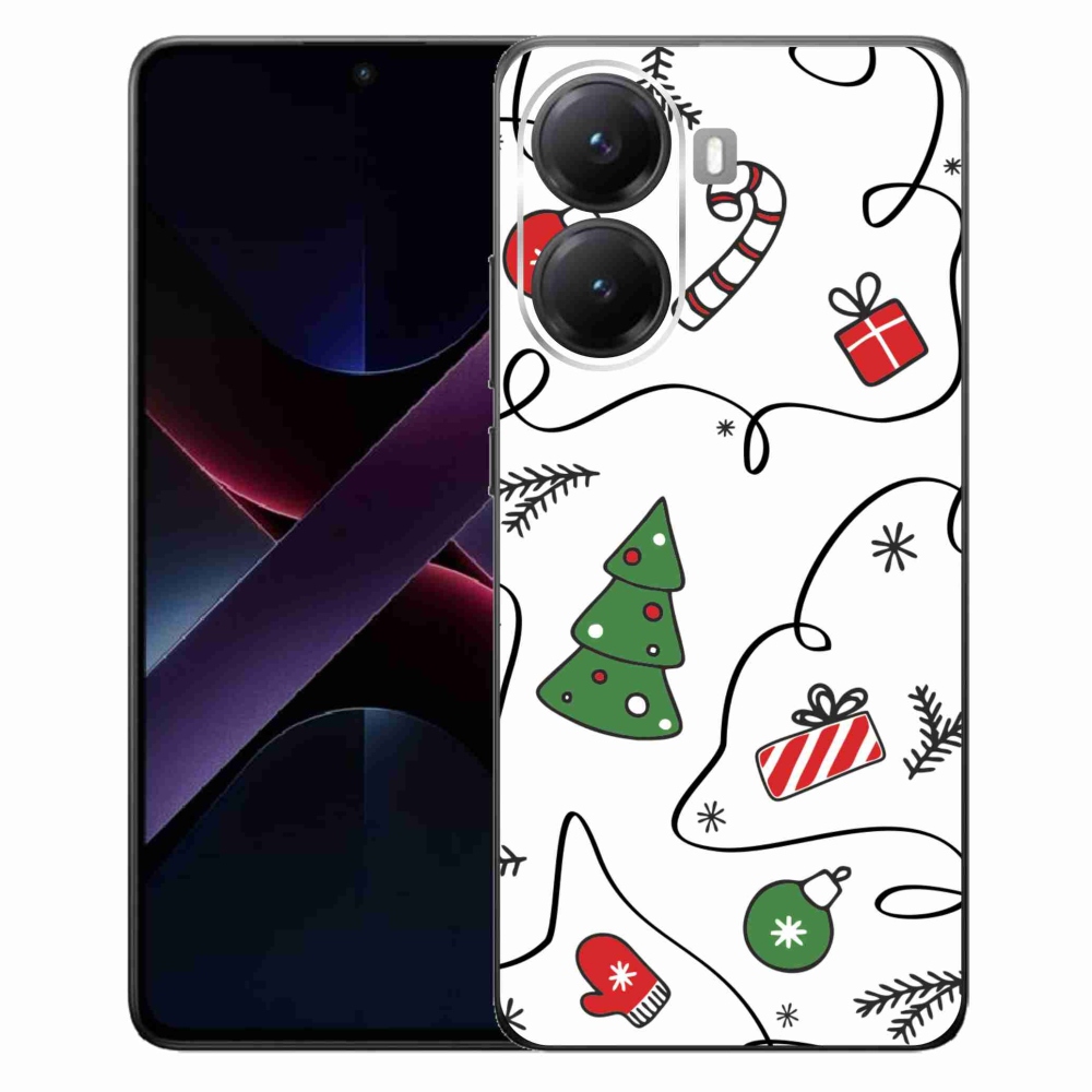 Gél borítás mmCase a Xiaomi Poco X7 Pro 5G számára - karácsonyi motívumok