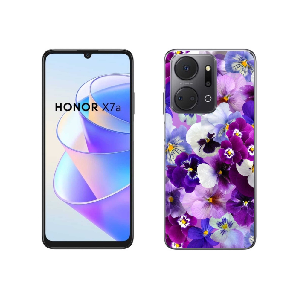 Zselés borítás mmCase a Honor X7a számára - Virágok 9