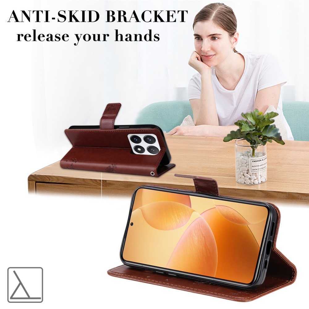 Fák könyve tok Xiaomi 14T Pro - barna