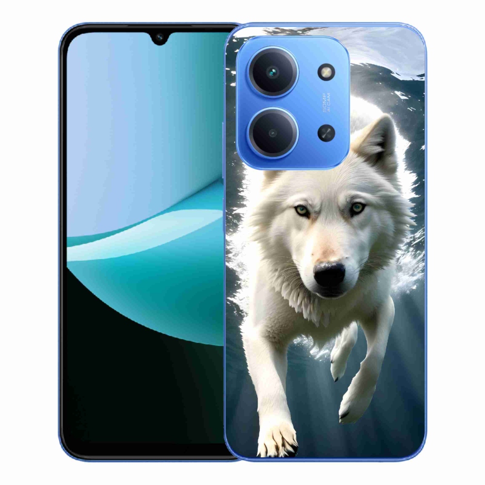 Gél borítás mmCase a Xiaomi Redmi 15C 4G/5G (173mm) - fehér farkas