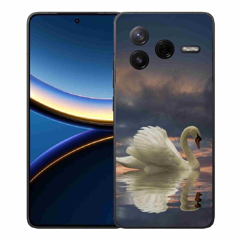 Gél borítás mmCase a Xiaomi Poco F7 Pro számára - hattyú