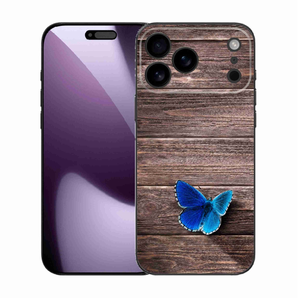 Gél védőhuzat mmCase iPhone 17 Pro Max készülékhez - kék pillangó 1