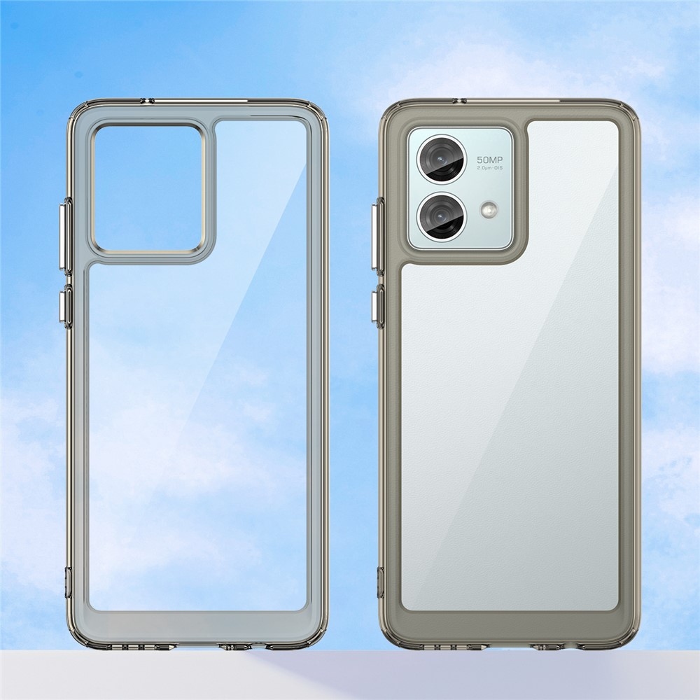 Zselés tok kemény hátlappal Motorola Moto G84 5G - szürke