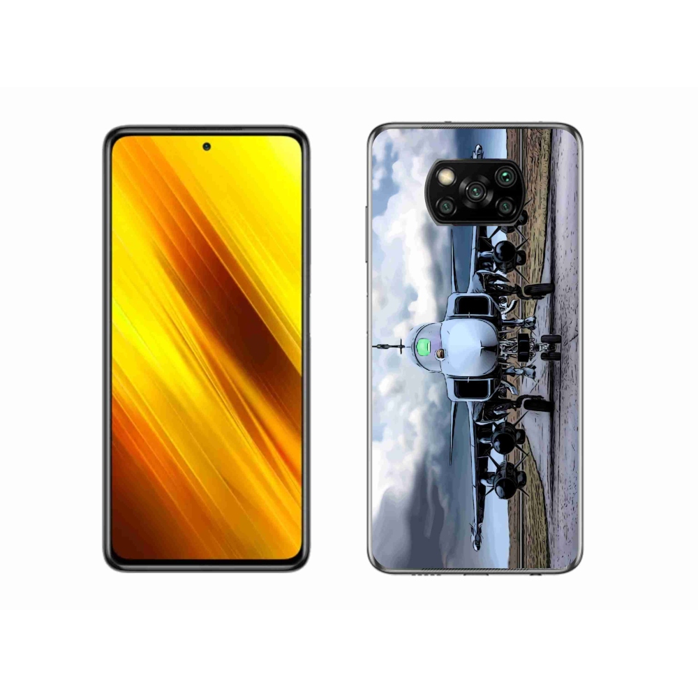 Gélburkolat mmCase a Xiaomi Poco X3 Pro számára - katonai repülőgépek