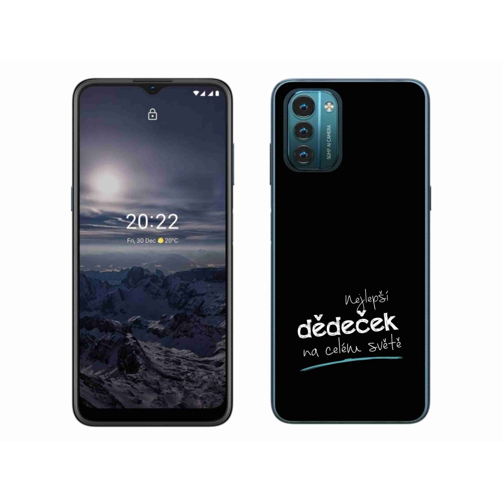 Gél borítás mmCase a Nokia G11/G21 készülékhez - a legjobb nagypapa 3 fekete háttérrel