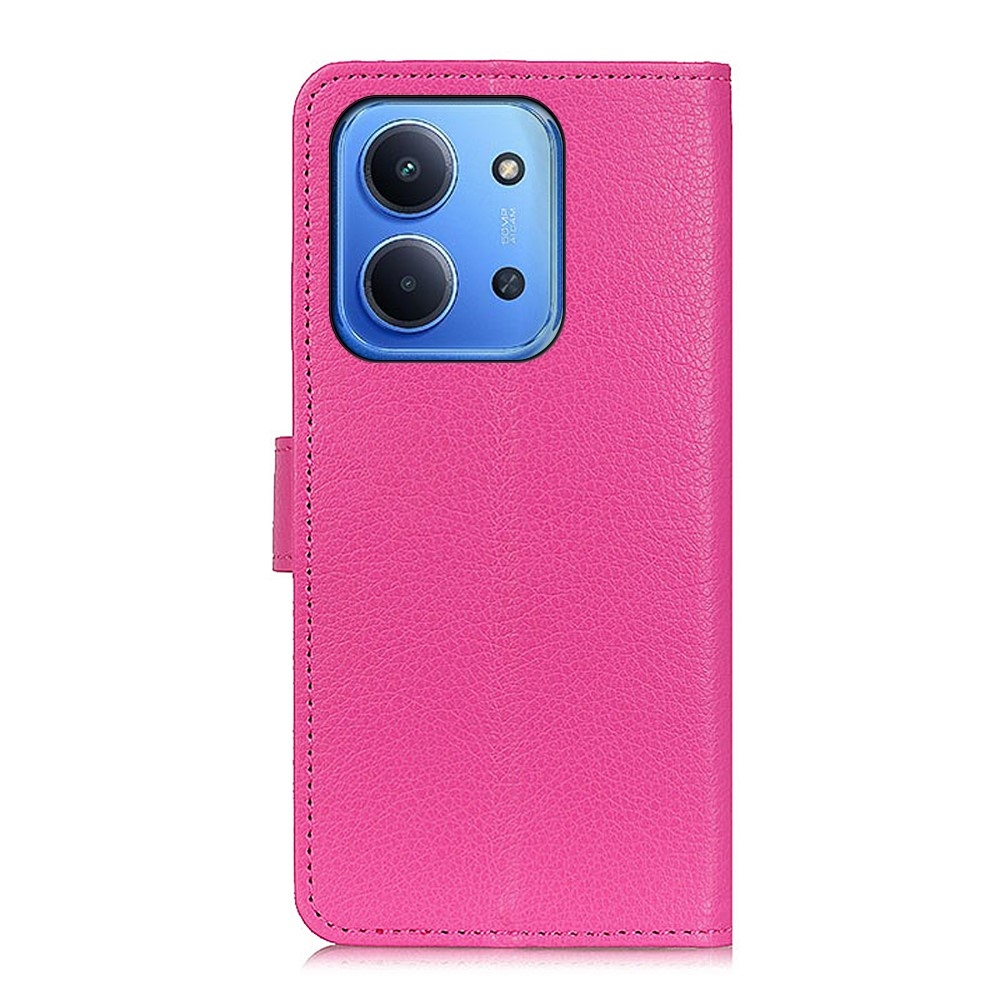 Litchie könyv tok Xiaomi Redmi 15C 4G (171mm)/Poco C85 4G (171mm) - rózsaszínű