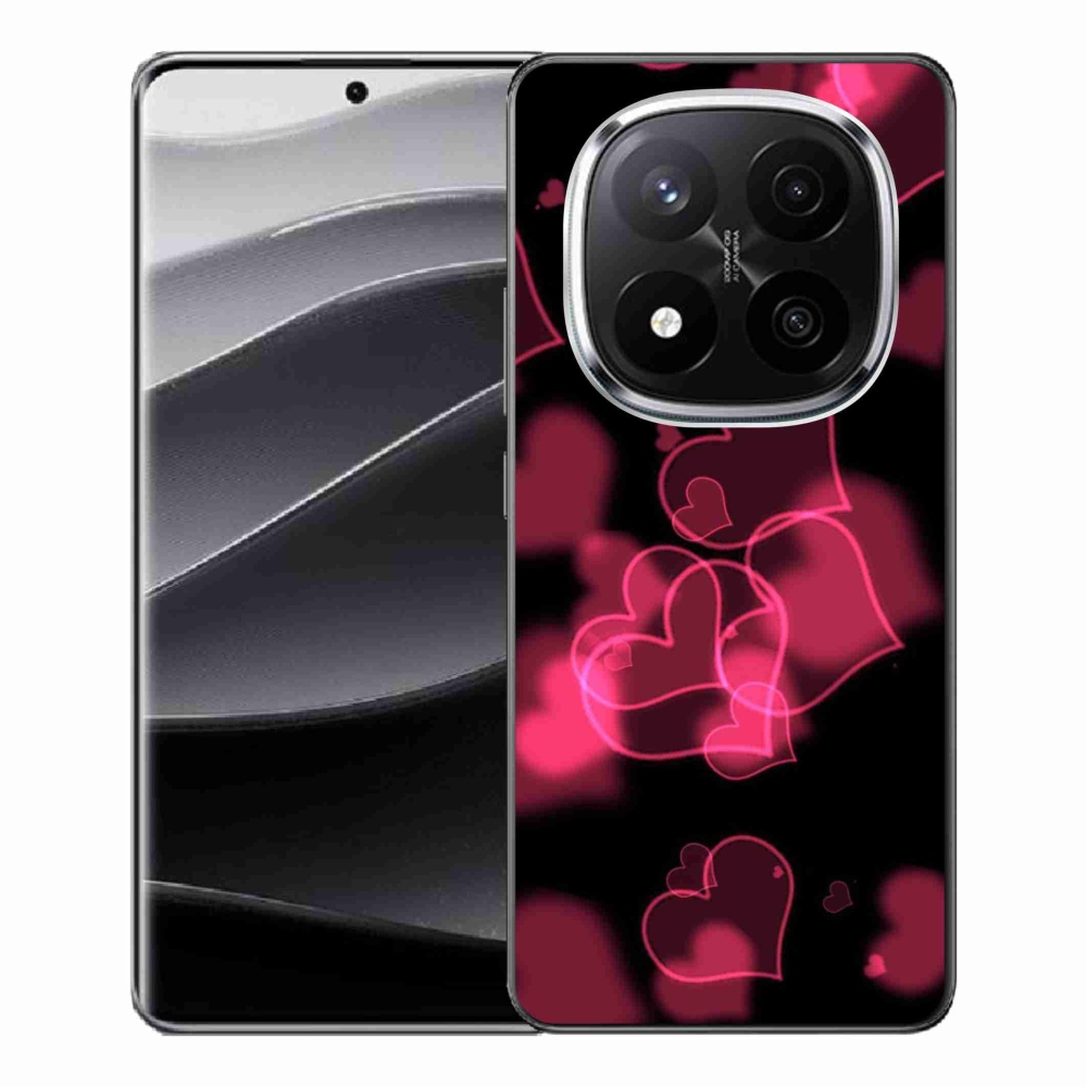 Gél borítás mmCase a Xiaomi Redmi Note 14 Pro+ 5G számára - piros szívek