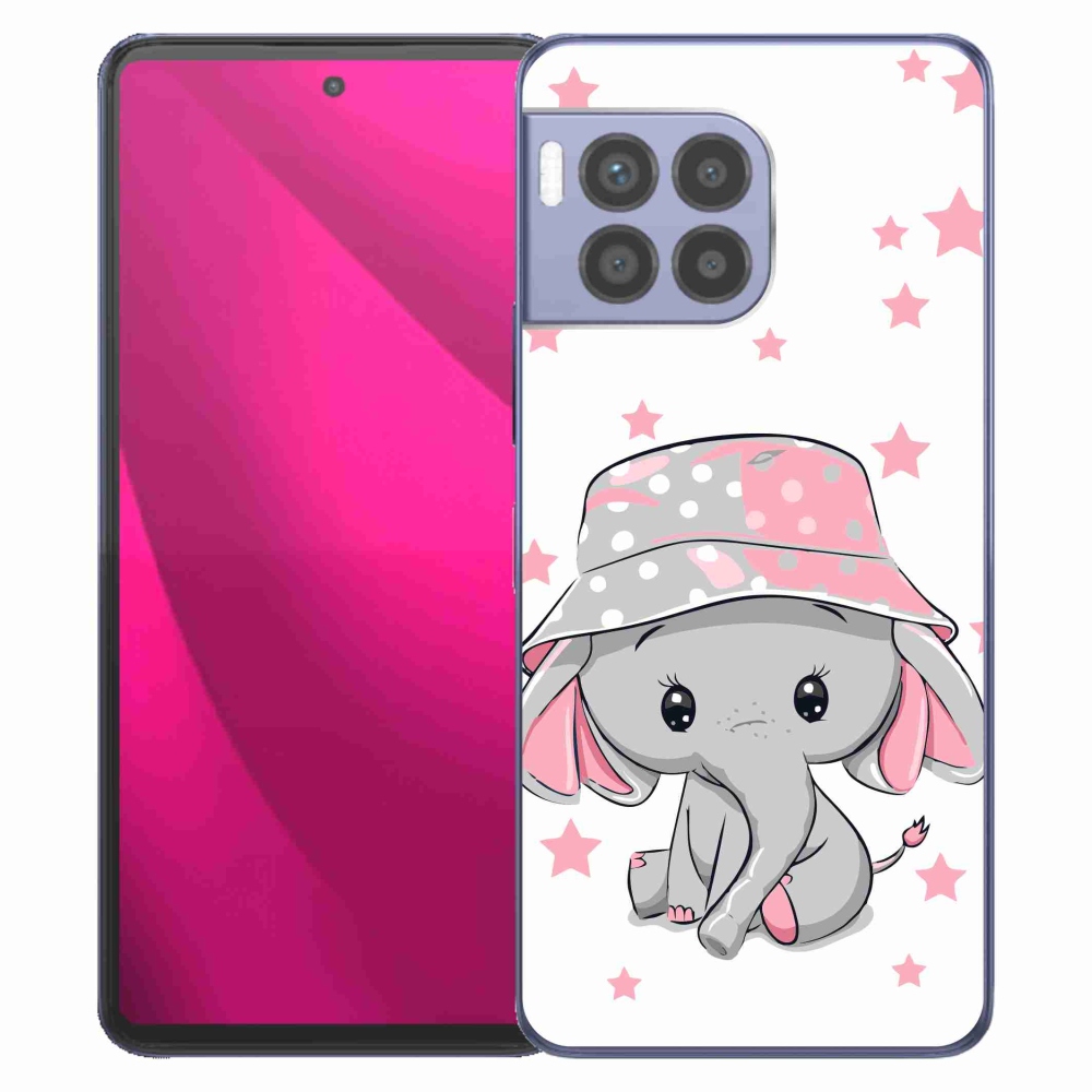 Zselés borítás mmCase a T-Mobile T Phone 2 Pro készülékhez - rózsaszín elefánt