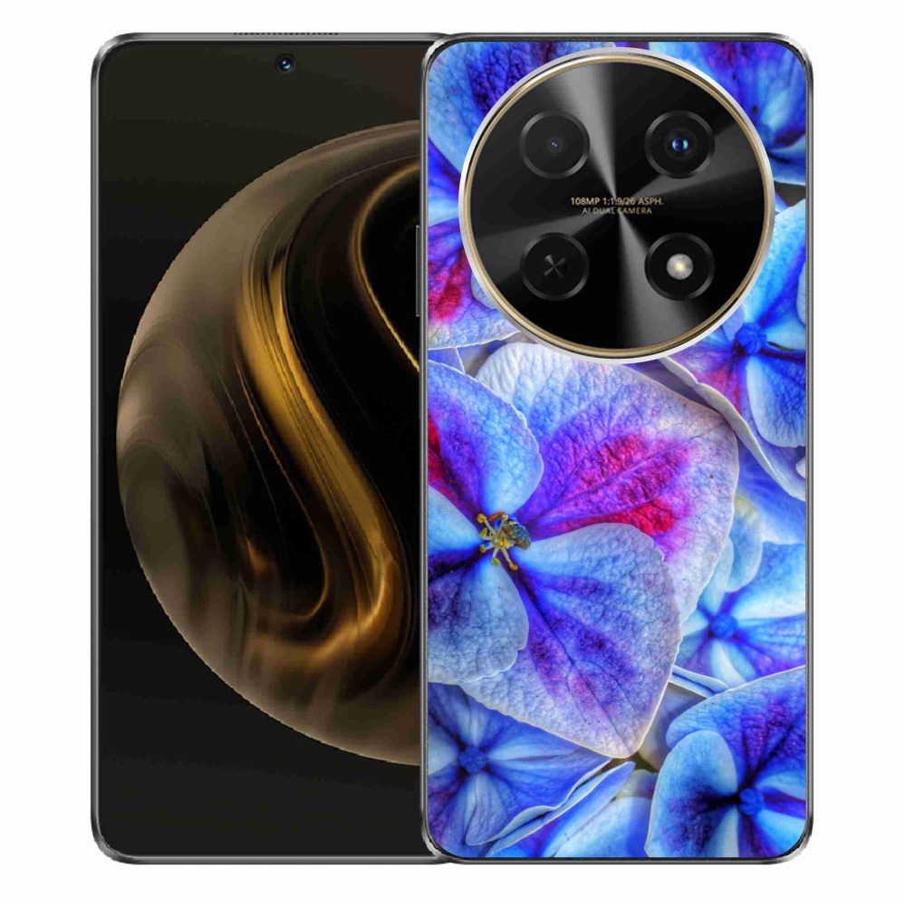 Gél védőhuzat mmCase a Huawei Nova 12i készülékhez - kék virágok 1