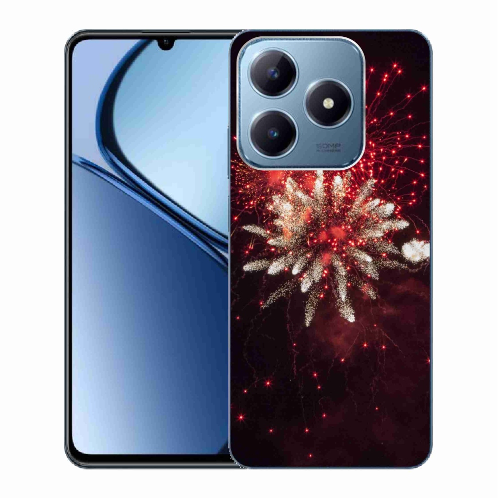 Gél borítás mmCase a Realme C63 készülékhez - tűzijátékok