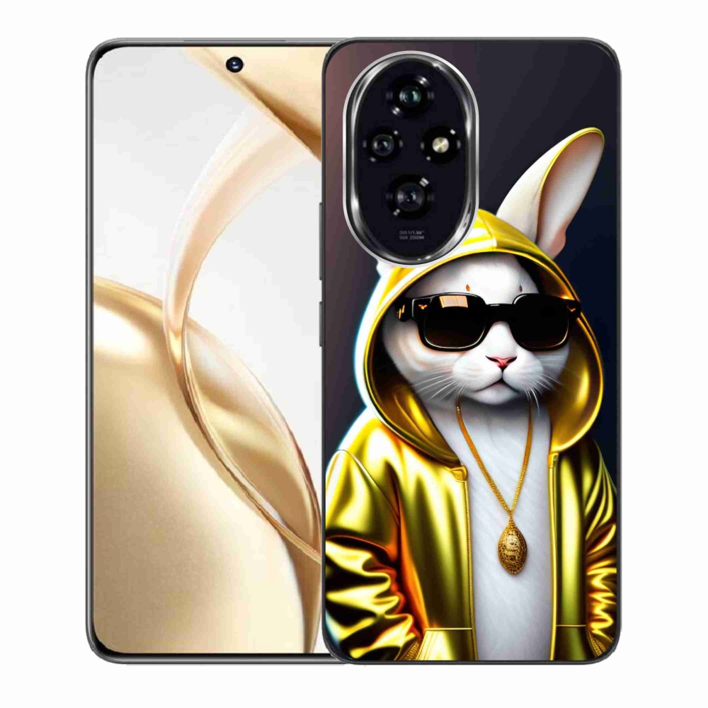 Zselés borítás mmCase a Honor 200 5G számára - cat boss