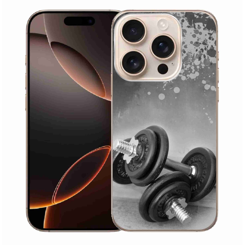 Gél borítás mmCase iPhone 16 Pro Max készülékhez - súlyzók 1