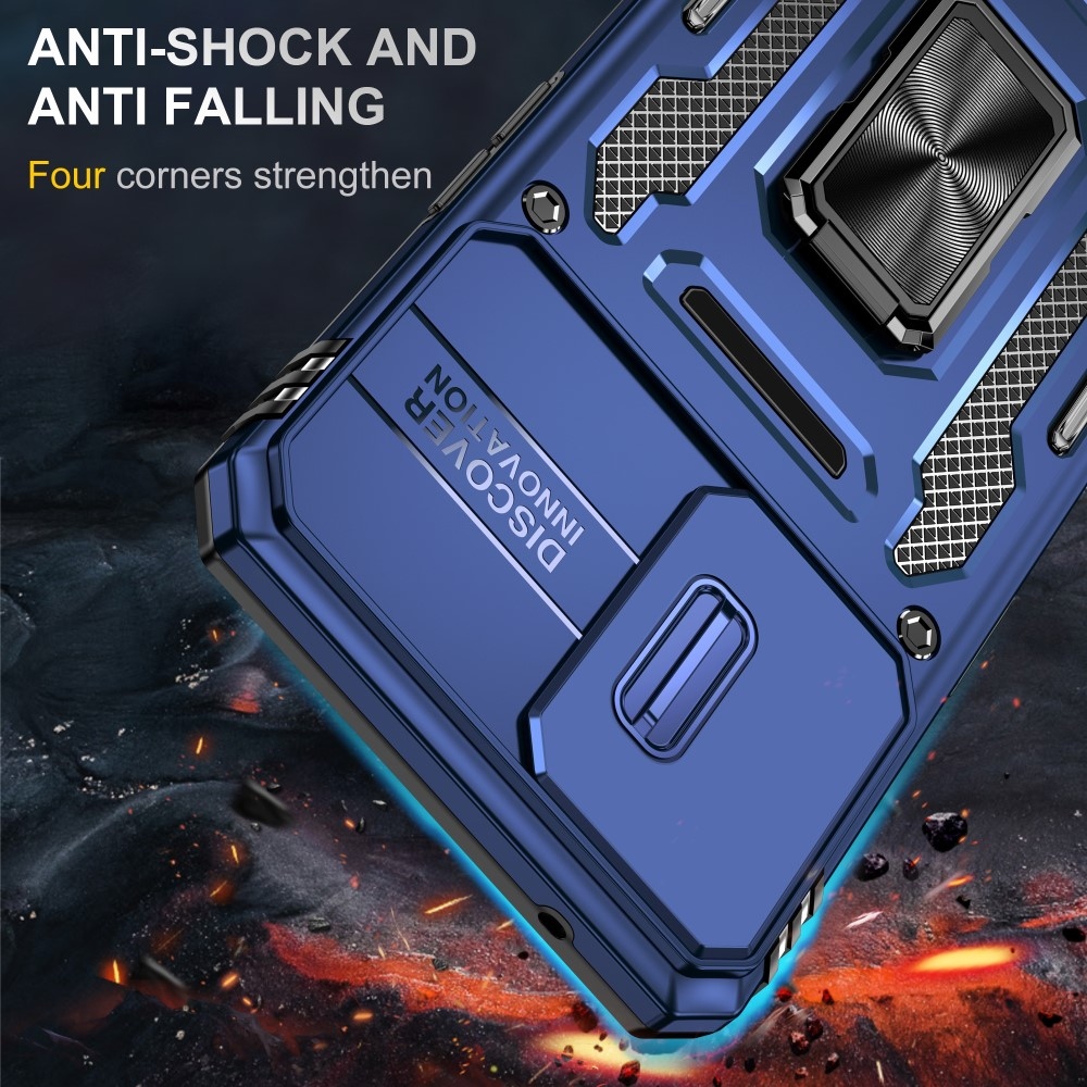 Lencseálló hibrid borítás Oppo Reno 7 Lite 5G - sötétkék