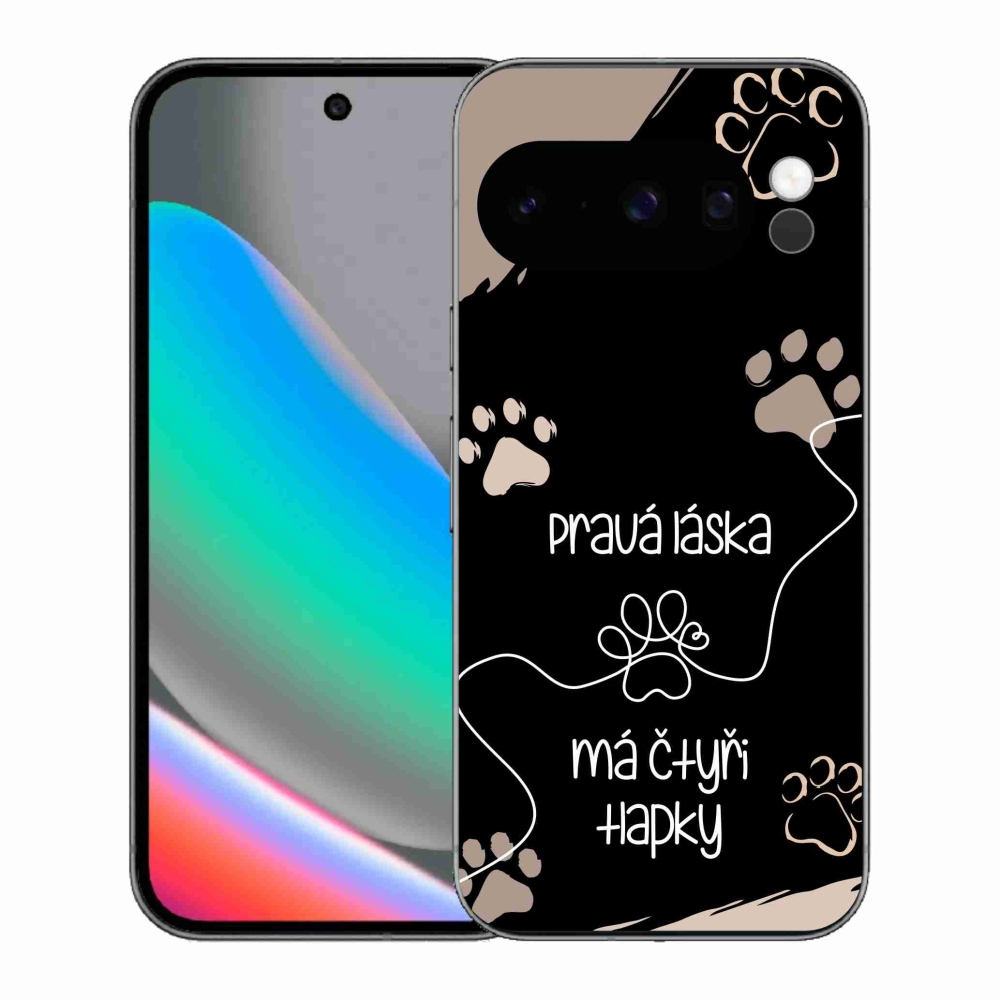 Gél borítás mmCase a Google Pixel 10 Pro készülékhez - kutya motívum 1 fekete háttér