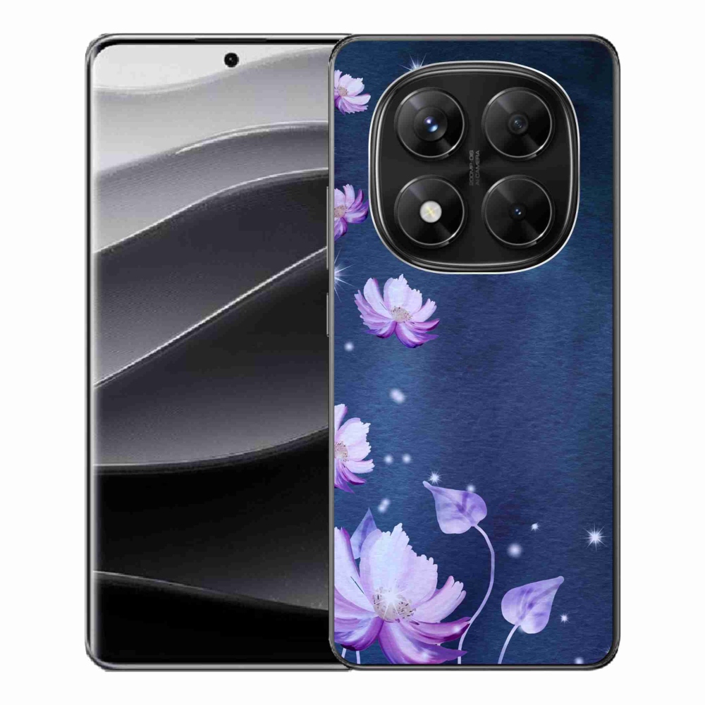 Gél borító mmCase a Xiaomi Redmi Note 14 Pro 5G/Poco X7 5G számára - hulló virágok