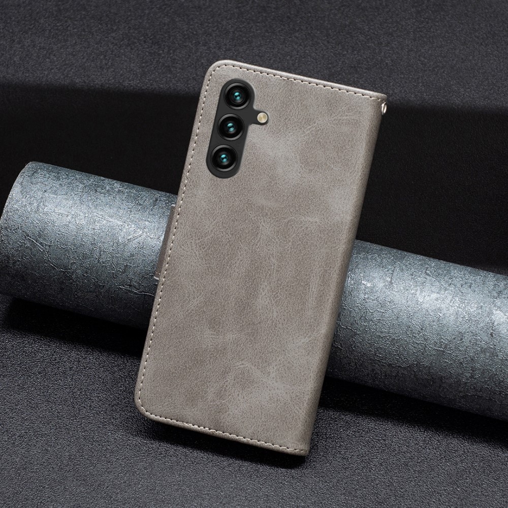 Könyvtáska tok Samsung Galaxy A26 5G - szürke