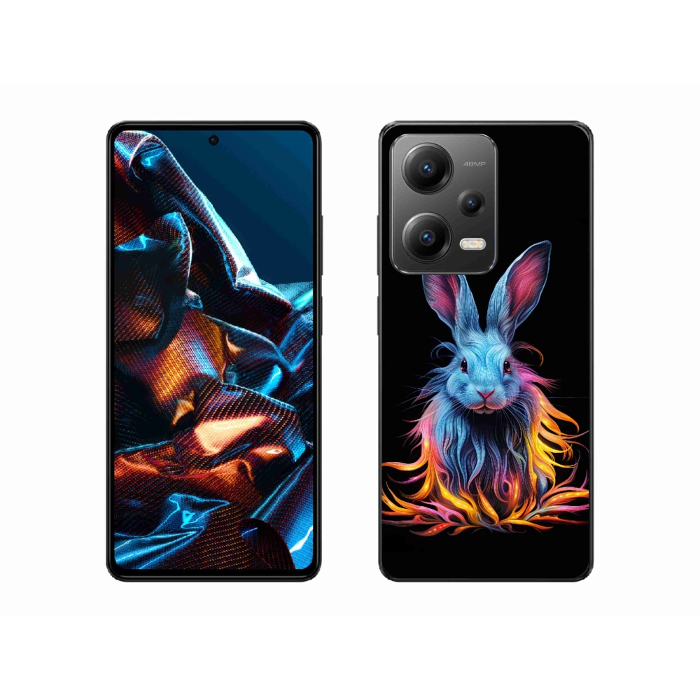 Gél borítás mmCase a Xiaomi Redmi Note 12 Pro 5G számára - absztrakt nyúl