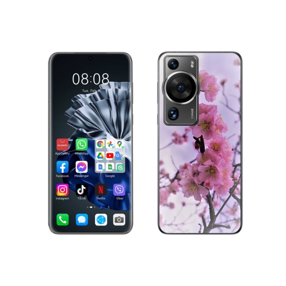 Gél borító mmCase a Huawei P60 Pro számára - virágok 7
