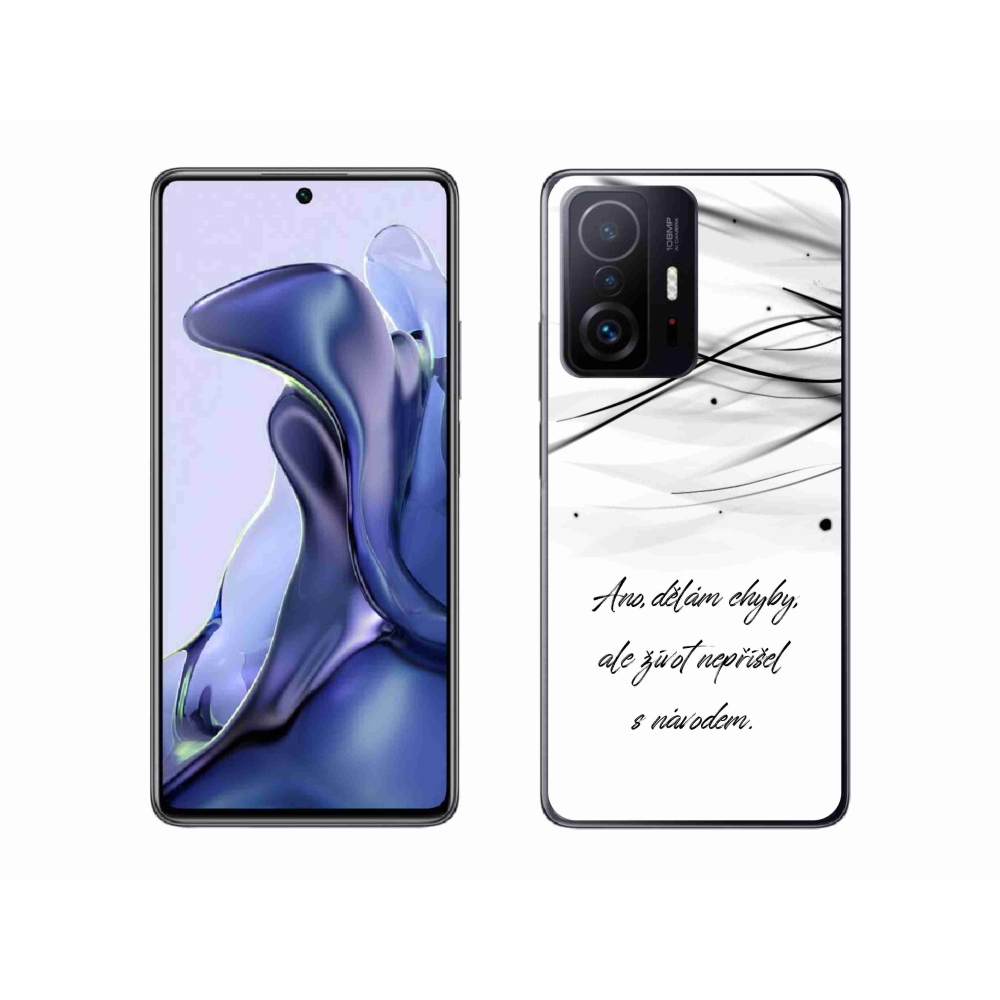 Gél borítás mmCase a Xiaomi 11T Pro számára - idézem fehér háttér