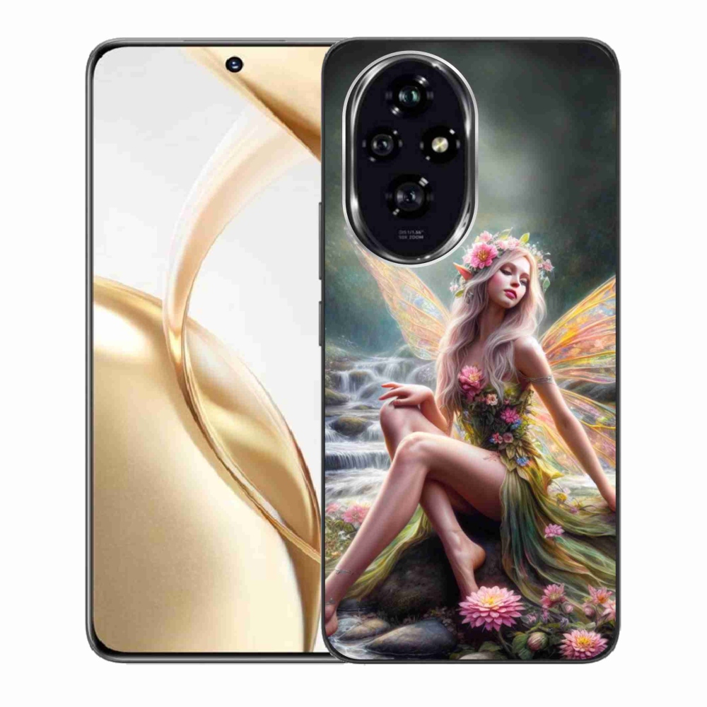 Zselés borítás mmCase a Honor 200 5G - pillangó nőhöz 1