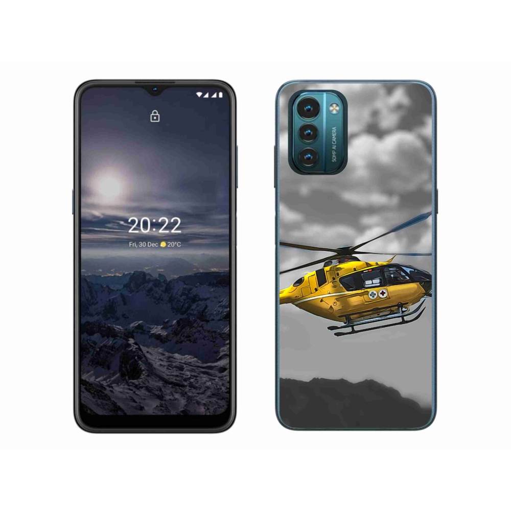 Zselés borítás mmCase Nokia G11/G21 - sárga helikopterhez