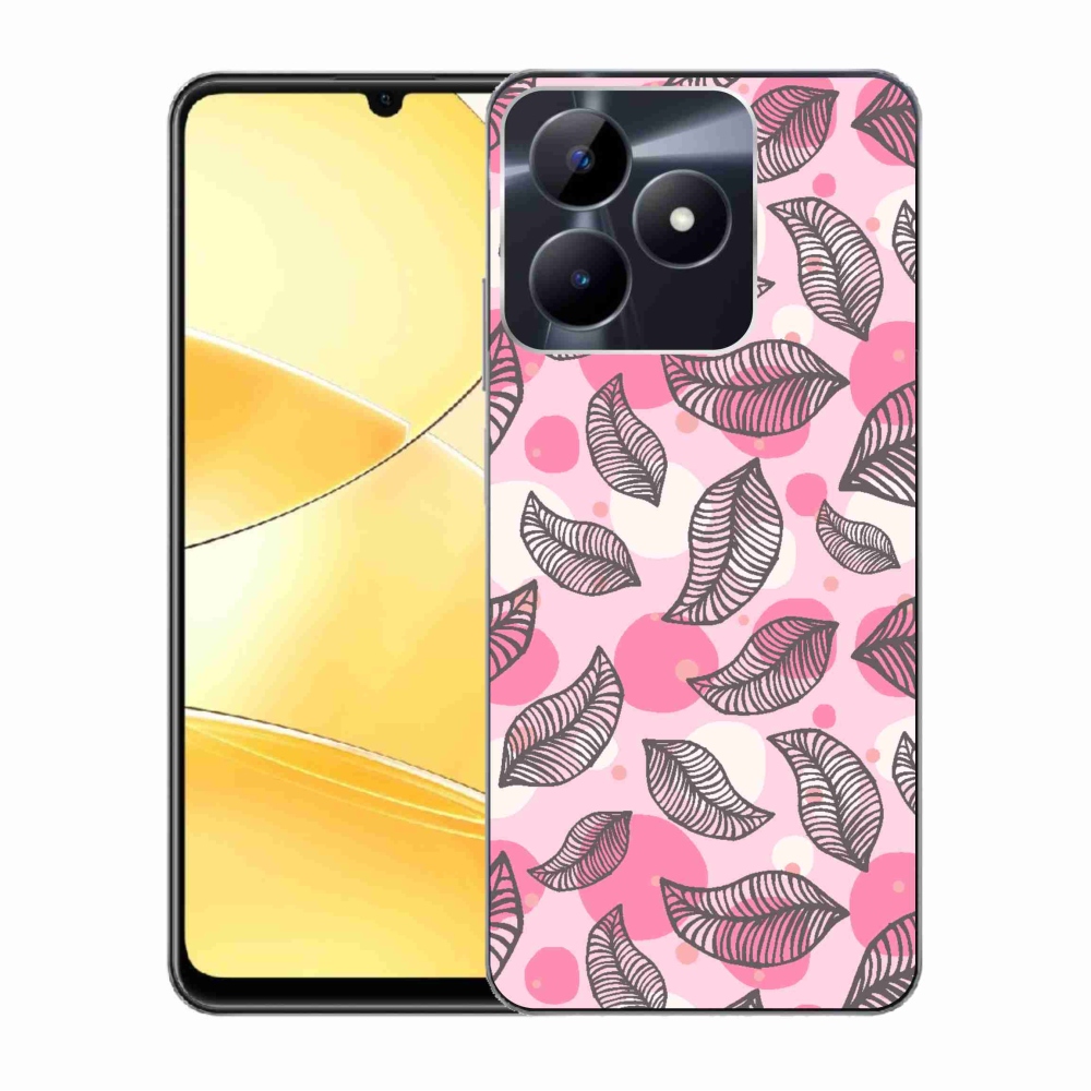 Zselés borító mmCase a Realme C51/C53 készülékhez - rajzfilmes hulló levelek